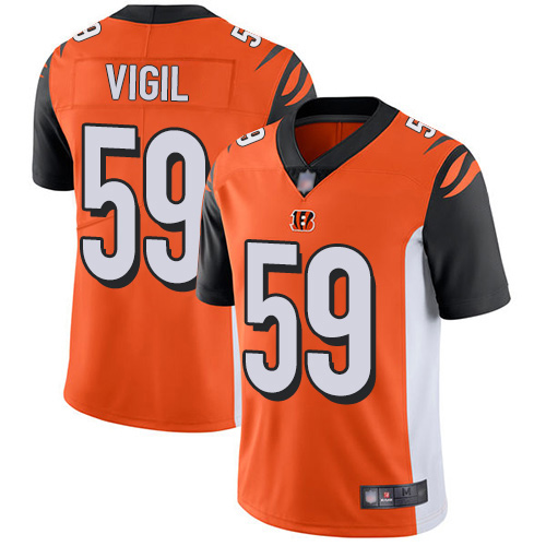 Cincinnati Bengals Limited Orange Men Nick Vigil Alternate Jersey NFL Footballl #59 Vapor Untouchable->youth nfl jersey->Youth Jersey